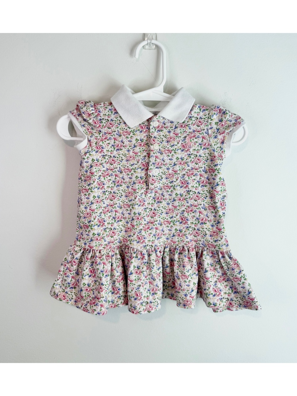 Ralph Lauren Baby Floral Polo Dress 3M